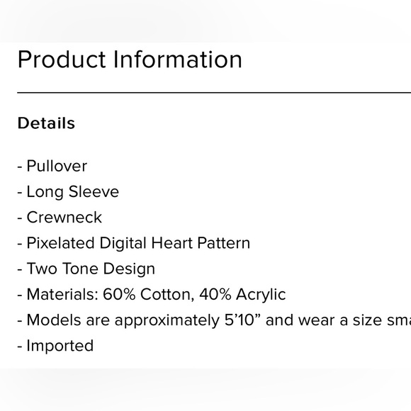 Francesca’s Maricela Digital Heart Pattern Pullover Sweater XL - Picture 4 of 4